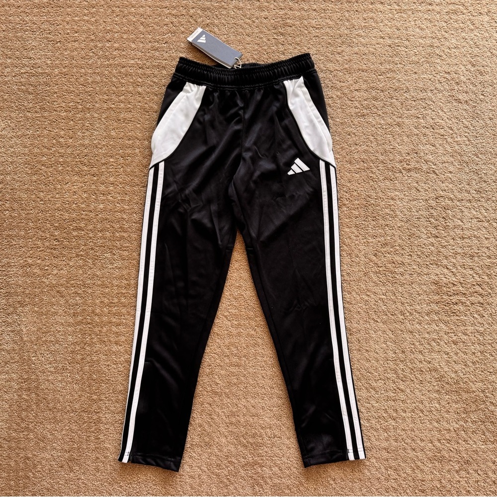 NWT Adidas Kids Black and White Joggers